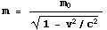 mass - speed equation